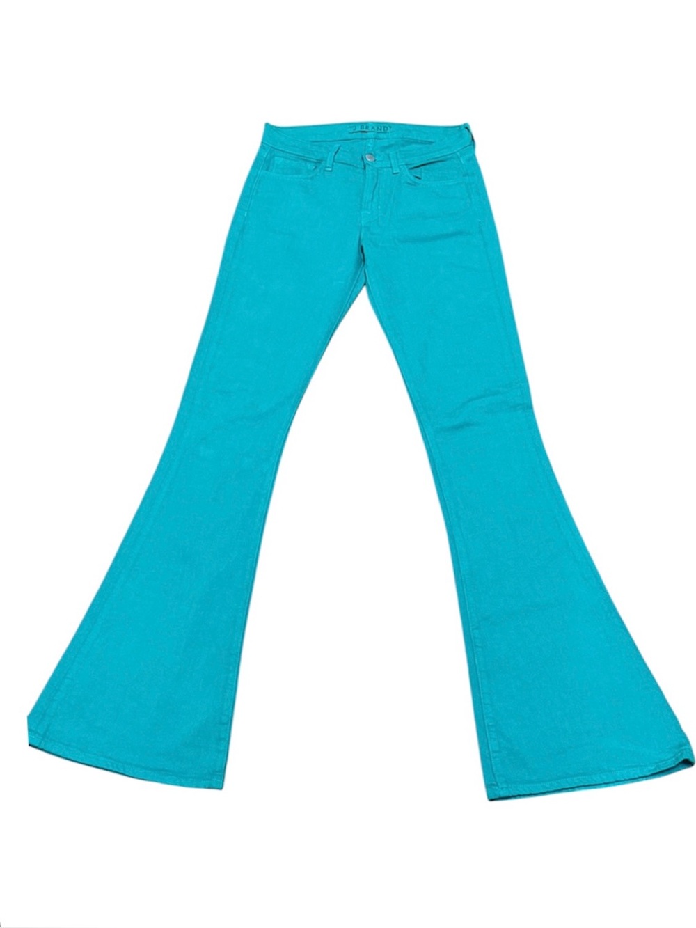 J Brand Teal Turquoise Flare Jeans Size 25 Made in USA